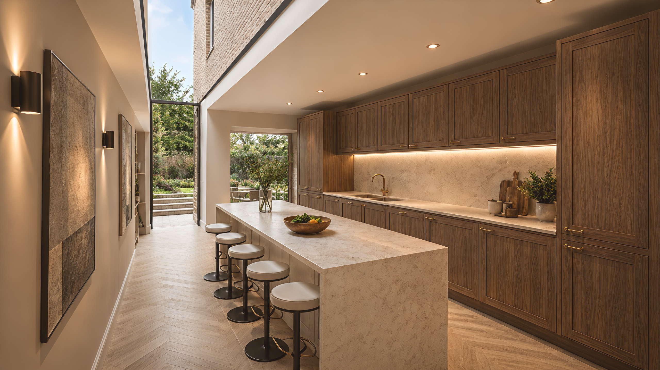 Interior design scheme for a residential project