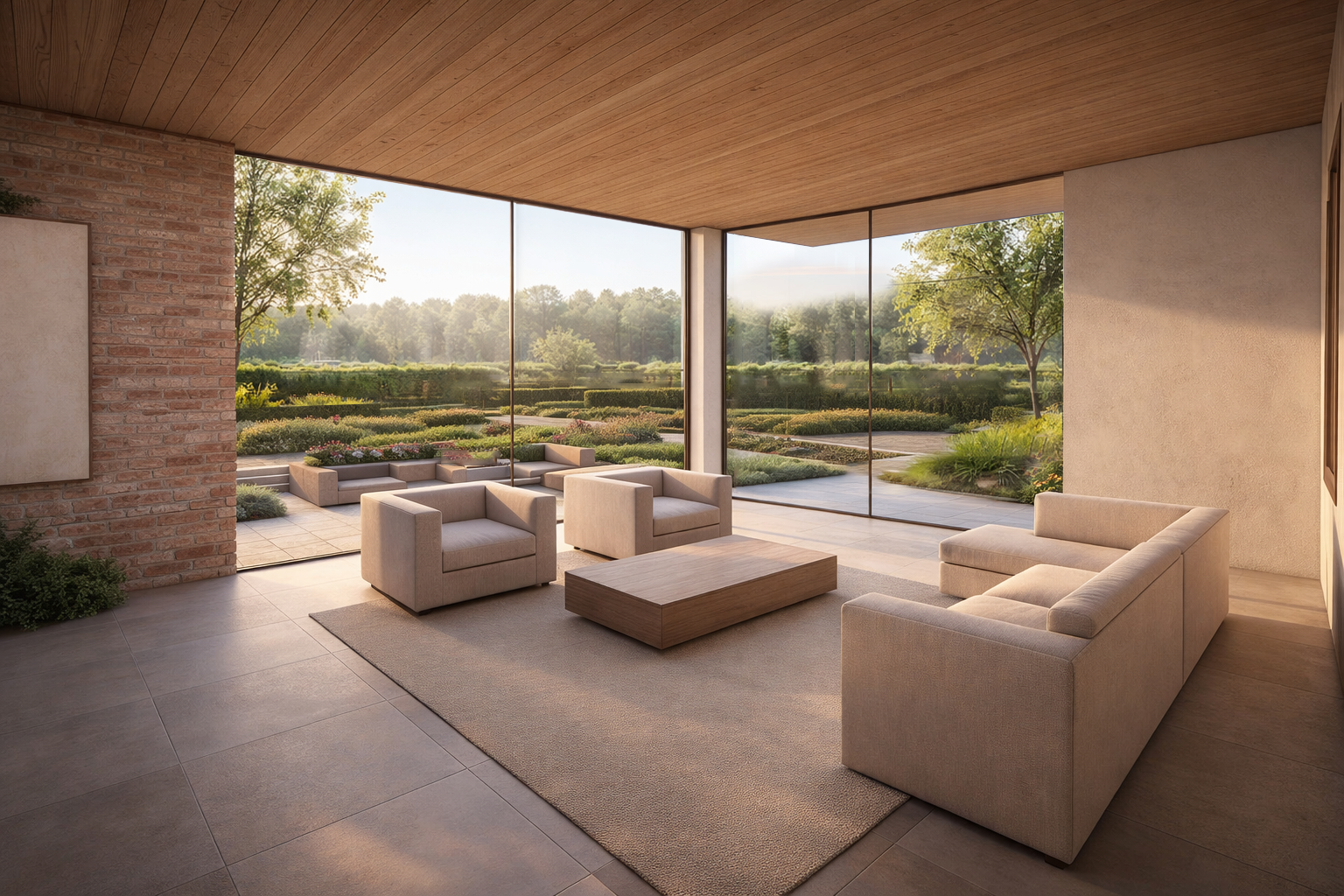 Living room in a residential project by Thurston King Architects