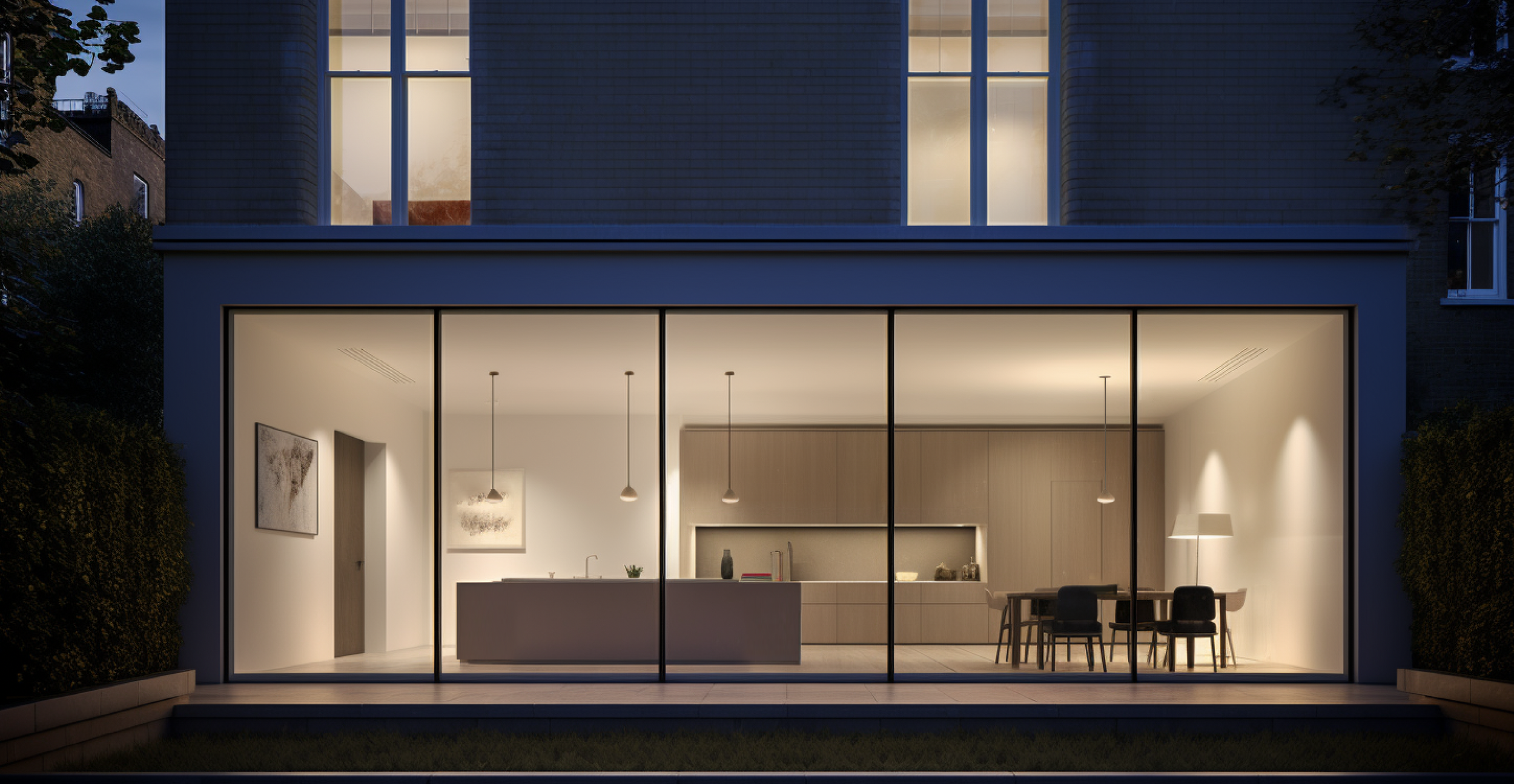 Contemporary rear extension to a family home