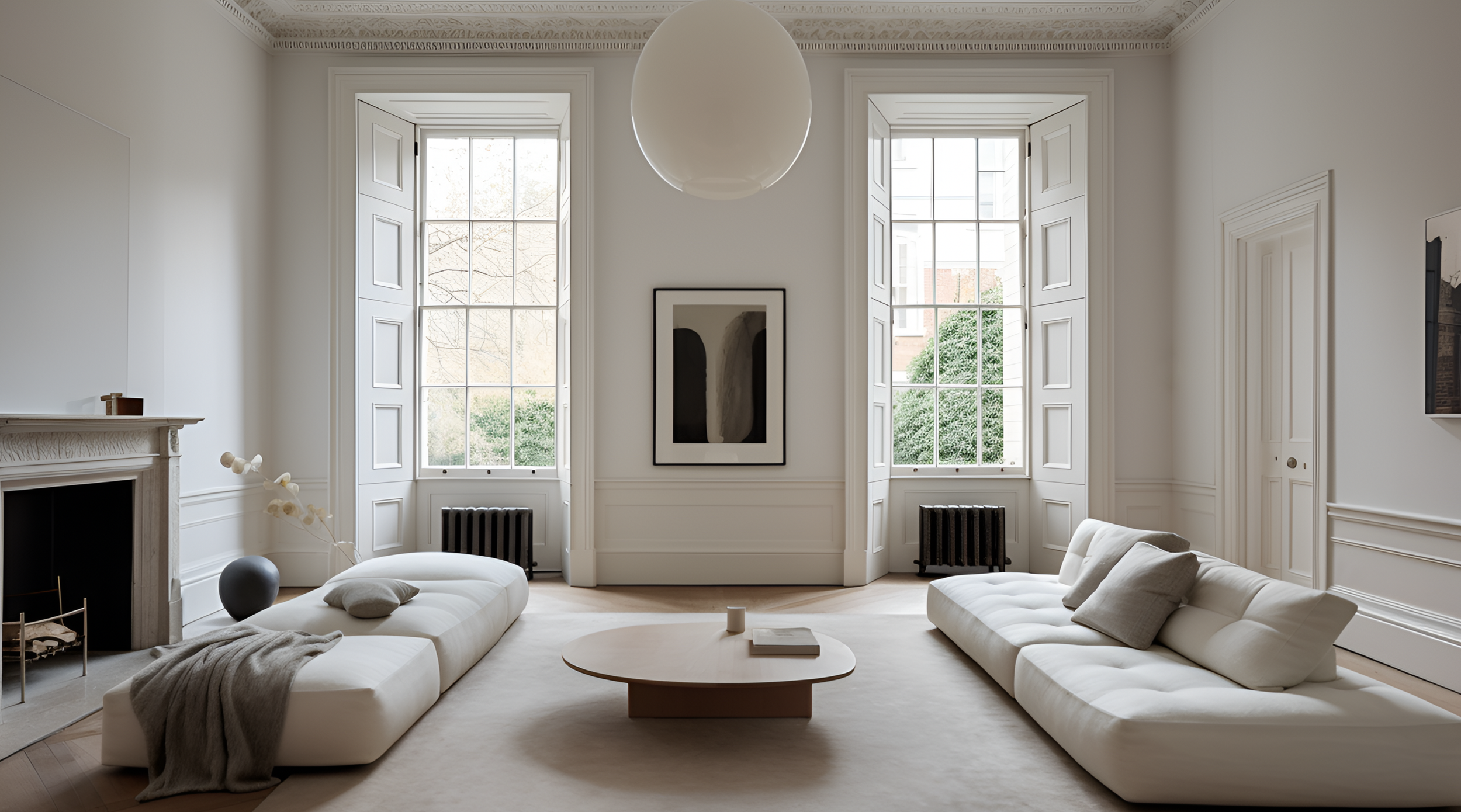 Renovated historic townhouse retaining its original character